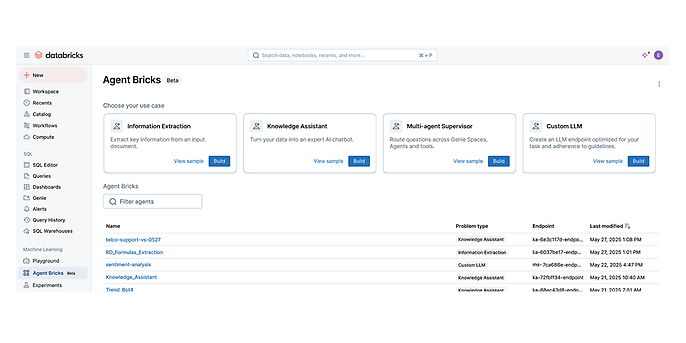 Source: Agent Bricks Agent Bricks | Databricks