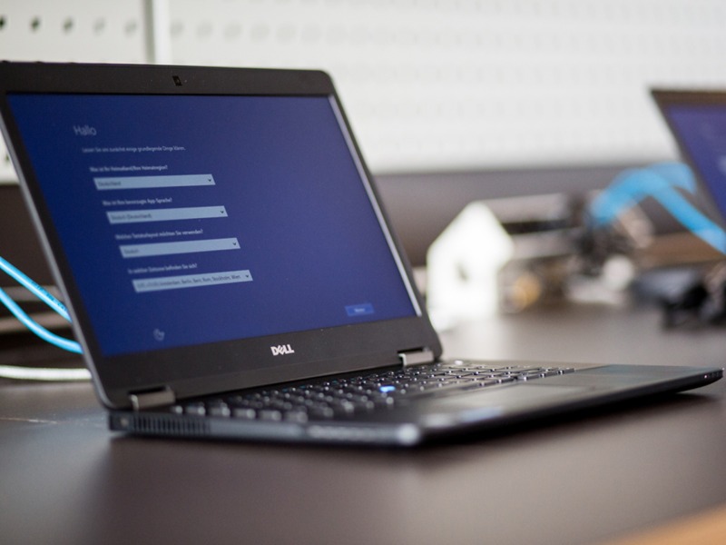Laptop with a form on it Laptop with a form on it